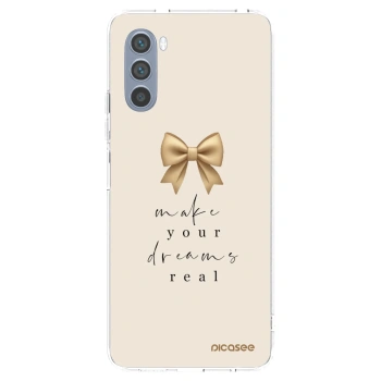 Picasee silikonowe przeźroczyste etui na Motorola Moto G62 - Golden Dream