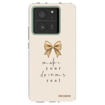 Picasee silikonowe przeźroczyste etui na Xiaomi 13T - Golden Dream