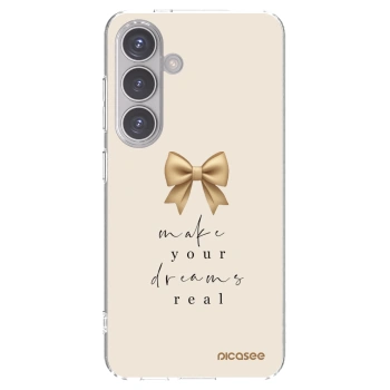 Picasee silikonowe przeźroczyste etui na Samsung Galaxy S24 S921B 5G - Golden Dream
