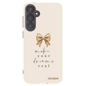 Picasee silikonowe przeźroczyste etui na Samsung Galaxy S23 FE S711B - Golden Dream