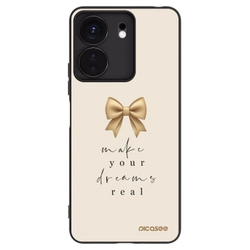 Picasee silikonowe czarne etui na Xiaomi Redmi 13C 4G - Golden Dream