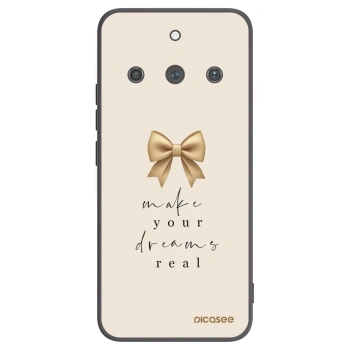Picasee silikonowe czarne etui na Realme 11 Pro+ - Golden Dream