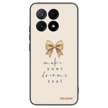 Picasee silikonowe czarne etui na Xiaomi Poco X6 Pro - Golden Dream