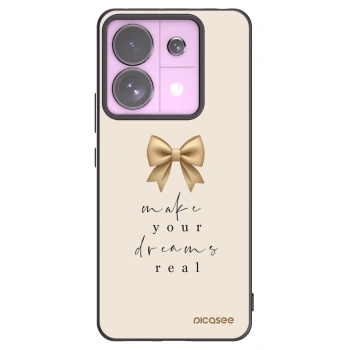 Picasee silikonowe czarne etui na Xiaomi Redmi Note 13 Pro 5G - Golden Dream