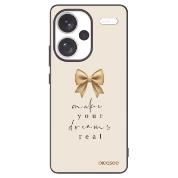 Picasee silikonowe czarne etui na Xiaomi Redmi Note 13 Pro+ 5G - Golden Dream