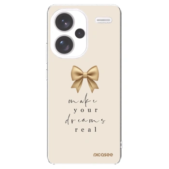 Picasee silikonowe przeźroczyste etui na Xiaomi Redmi Note 13 Pro+ 5G - Golden Dream