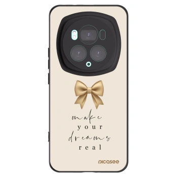 Picasee silikonowe czarne etui na Honor Magic6 Pro - Golden Dream