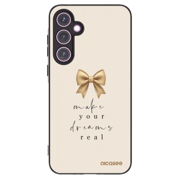 Picasee silikonowe czarne etui na Samsung Galaxy A35 5G A356B - Golden Dream
