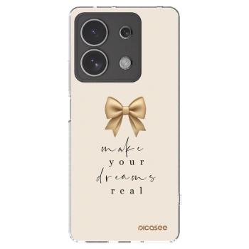 Picasee silikonowe przeźroczyste etui na Xiaomi Redmi Note 13 4G - Golden Dream