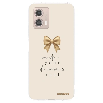 Picasee silikonowe przeźroczyste etui na Motorola Moto G53 5G - Golden Dream