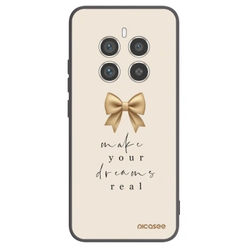 Picasee silikonowe czarne etui na Realme 12 Pro 5G - Golden Dream
