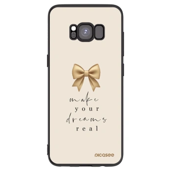 Picasee silikonowe czarne etui na Samsung Galaxy S8 G950F - Golden Dream