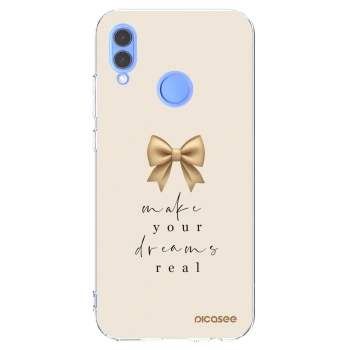 Picasee silikonowe przeźroczyste etui na Honor 10 Lite - Golden Dream