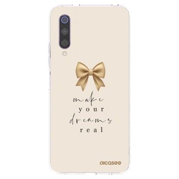Picasee silikonowe przeźroczyste etui na Xiaomi Mi 9 - Golden Dream