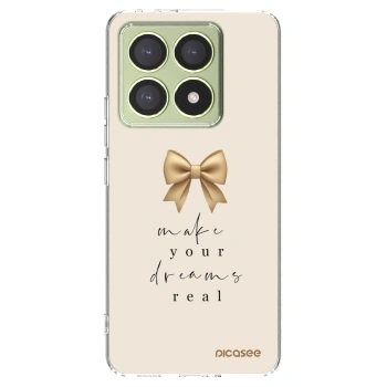 Picasee silikonowe przeźroczyste etui na Xiaomi 14T - Golden Dream