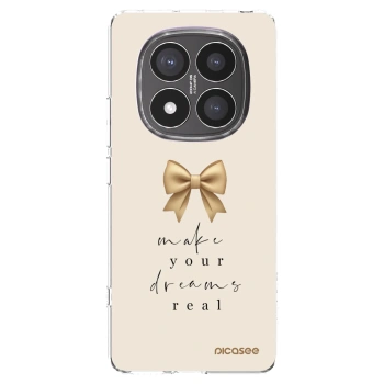 Picasee silikonowe przeźroczyste etui na Xiaomi Redmi Note 14 Pro+ 5G - Golden Dream