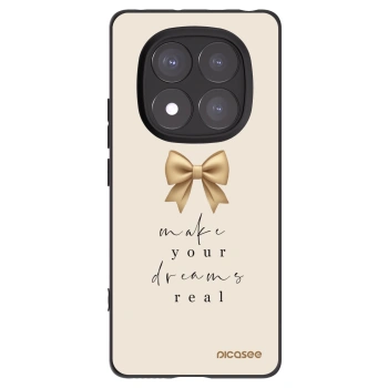 Picasee silikonowe czarne etui na Xiaomi Redmi Note 14 Pro 5G - Golden Dream