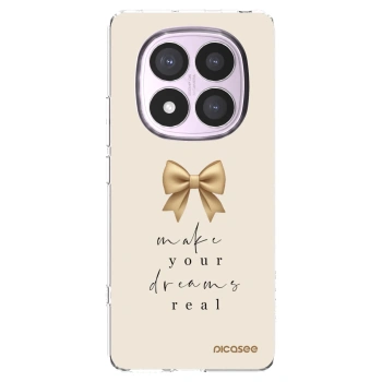 Picasee silikonowe przeźroczyste etui na Xiaomi Redmi Note 14 Pro 5G - Golden Dream