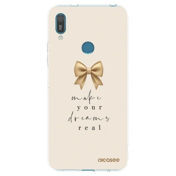 Picasee silikonowe przeźroczyste etui na Huawei Y7 2019 - Golden Dream