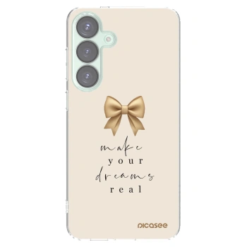Picasee silikonowe przeźroczyste etui na Samsung Galaxy S25+ 5G - Golden Dream