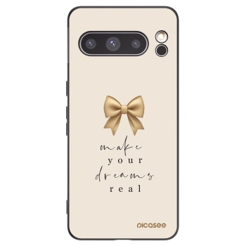 Picasee silikonowe czarne etui na Google Pixel 8 Pro - Golden Dream