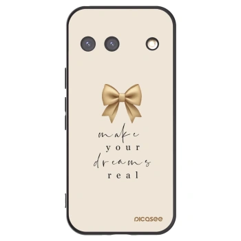 Picasee silikonowe czarne etui na Google Pixel 9 - Golden Dream