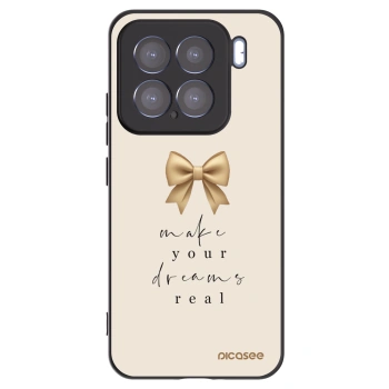 Picasee silikonowe czarne etui na Xiaomi 15 - Golden Dream