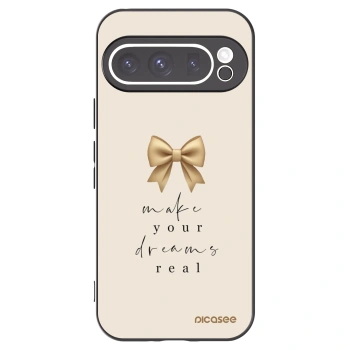 Picasee silikonowe czarne etui na Google Pixel 9 Pro - Golden Dream