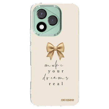 Picasee silikonowe przeźroczyste etui na Honor 400 Lite 5G - Golden Dream