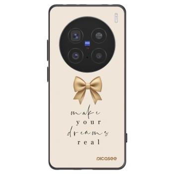 Picasee silikonowe czarne etui na Vivo X200 Pro - Golden Dream