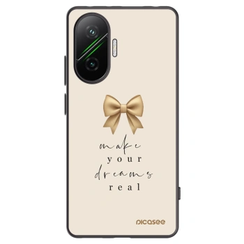 Picasee silikonowe czarne etui na Xiaomi Poco F7 5G - Golden Dream