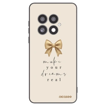 Picasee silikonowe czarne etui na OnePlus 13 5G - Golden Dream