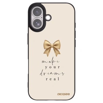 Picasee silikonowe czarne etui na Apple iPhone 17 - Golden Dream