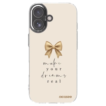 Picasee silikonowe przeźroczyste etui na Apple iPhone 17 - Golden Dream