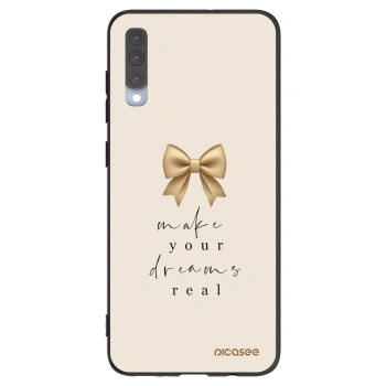 Picasee silikonowe czarne etui na Samsung Galaxy A70 A705F - Golden Dream