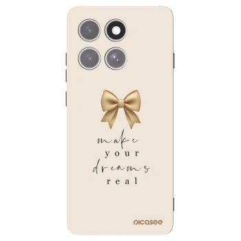Picasee silikonowe czarne etui na Motorola Edge 60 Pro - Golden Dream