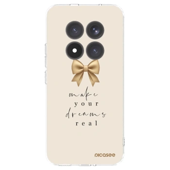 Picasee silikonowe przeźroczyste etui na Xiaomi Redmi Note 15 Pro+ - Golden Dream