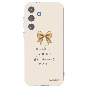 Picasee silikonowe przeźroczyste etui na Samsung Galaxy S25 FE 5G - Golden Dream
