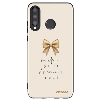 Picasee silikonowe czarne etui na Huawei P30 Lite - Golden Dream