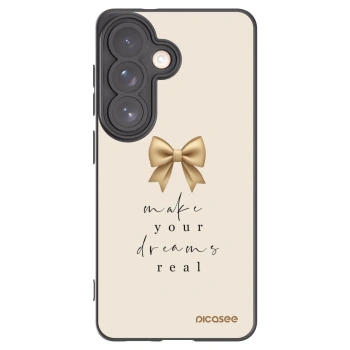 Picasee silikonowe czarne etui na Samsung Galaxy S26 - Golden Dream