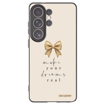 Picasee silikonowe czarne etui na Samsung Galaxy S26 Ultra - Golden Dream