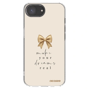 Picasee silikonowe przeźroczyste etui na Apple iPhone 17e - Golden Dream