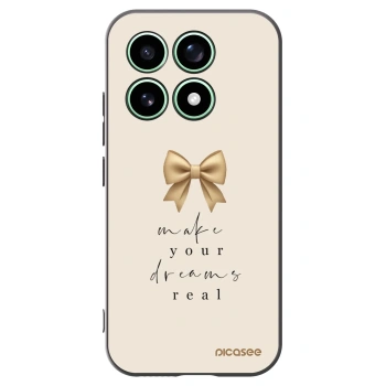 Picasee silikonowe czarne etui na Xiaomi 17 - Golden Dream