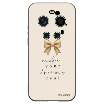 Picasee silikonowe czarne etui na Xiaomi 17 Ultra - Golden Dream