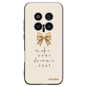 Picasee silikonowe czarne etui na Honor Magic8 Pro 5G - Golden Dream