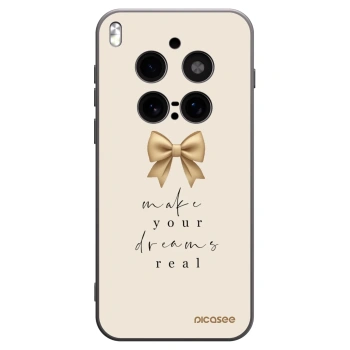 Picasee silikonowe czarne etui na Vivo X300 Pro - Golden Dream