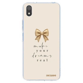 Picasee silikonowe przeźroczyste etui na Xiaomi Redmi 7A - Golden Dream