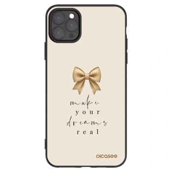 Picasee silikonowe czarne etui na Apple iPhone 11 Pro Max - Golden Dream