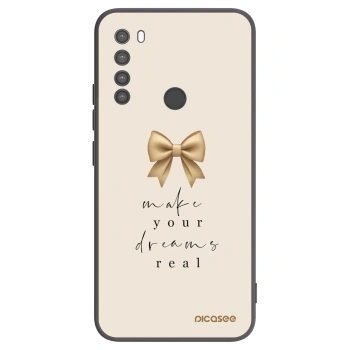 Picasee silikonowe czarne etui na Xiaomi Redmi Note 8 - Golden Dream