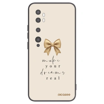 Picasee silikonowe czarne etui na Xiaomi Mi Note 10 (Pro) - Golden Dream